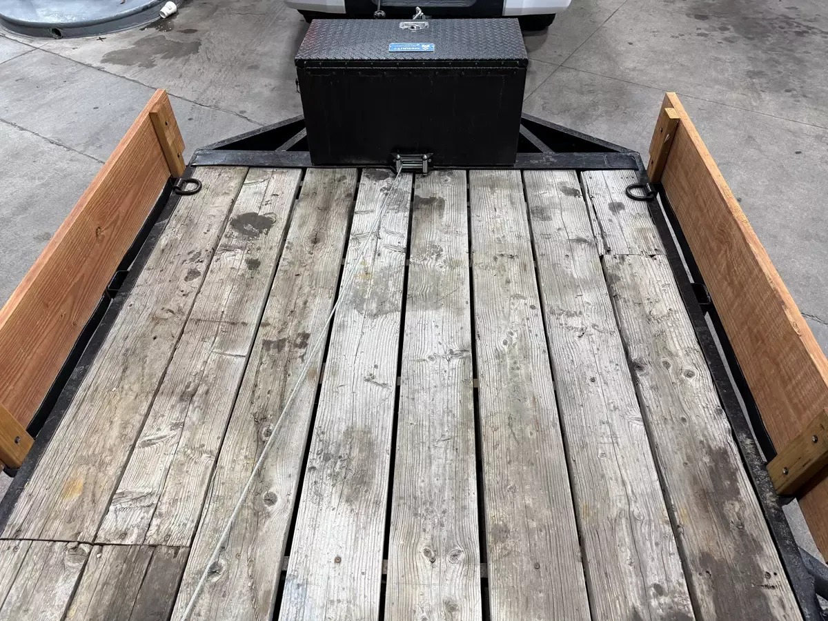 7' x 16' Car Hauler Trailer - side view