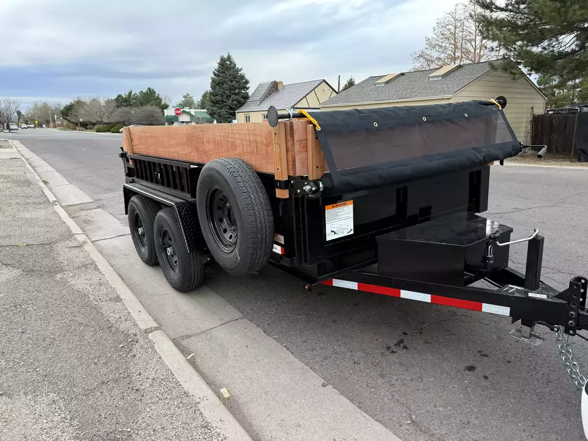 6' x 12' Dump Trailer - front view