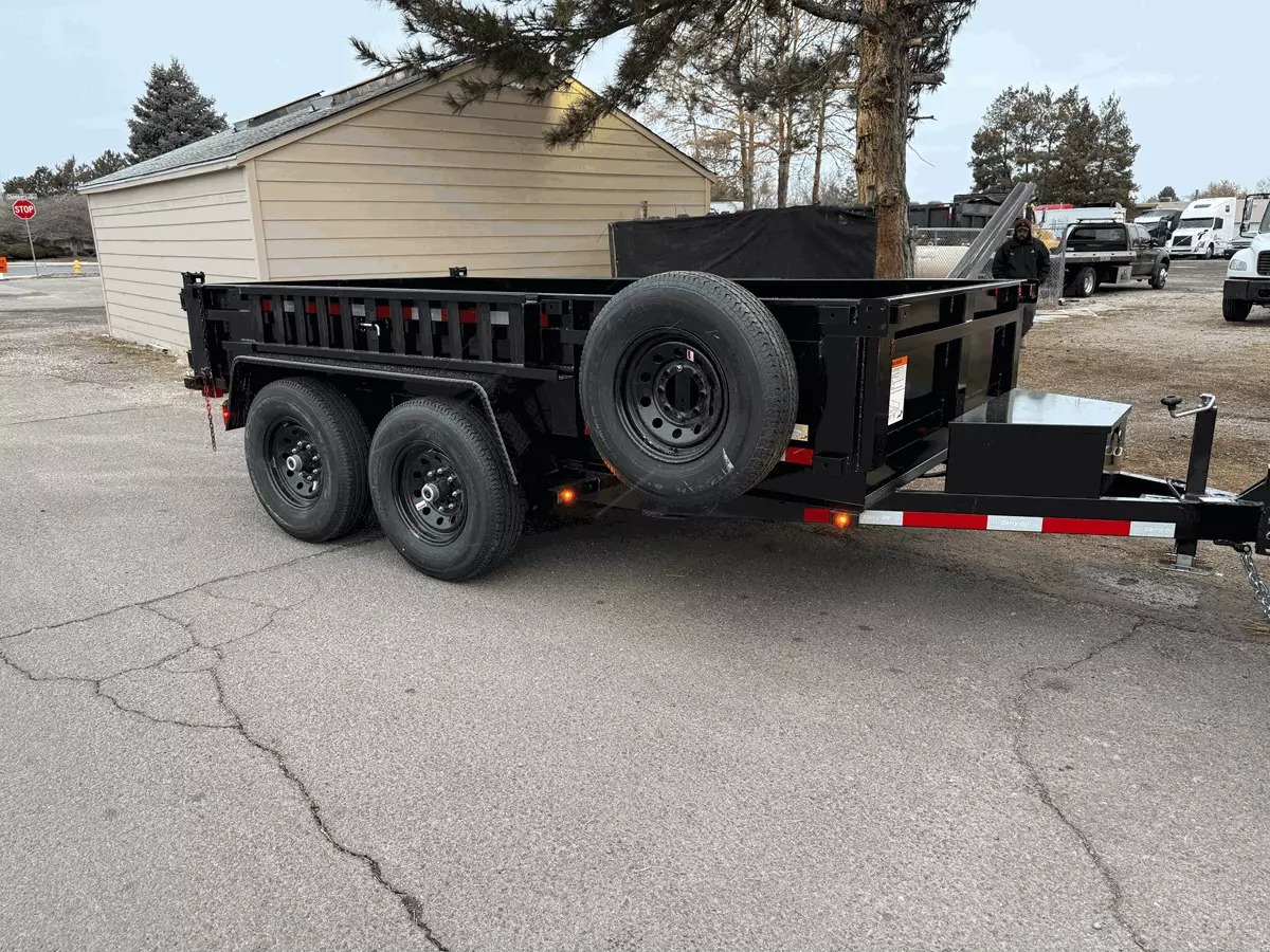 6' x 12' Dump Trailer - top view