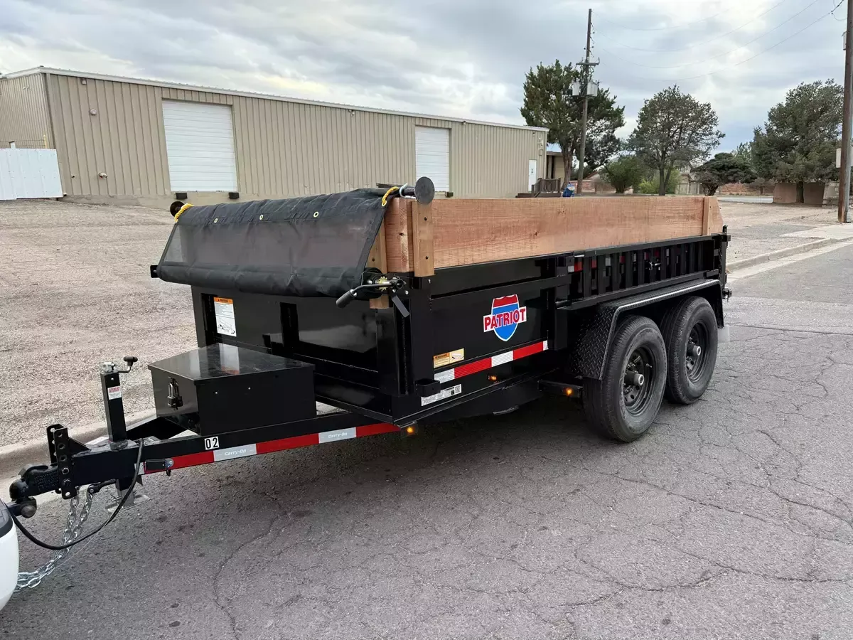 6' x 12' Dump Trailer - side view