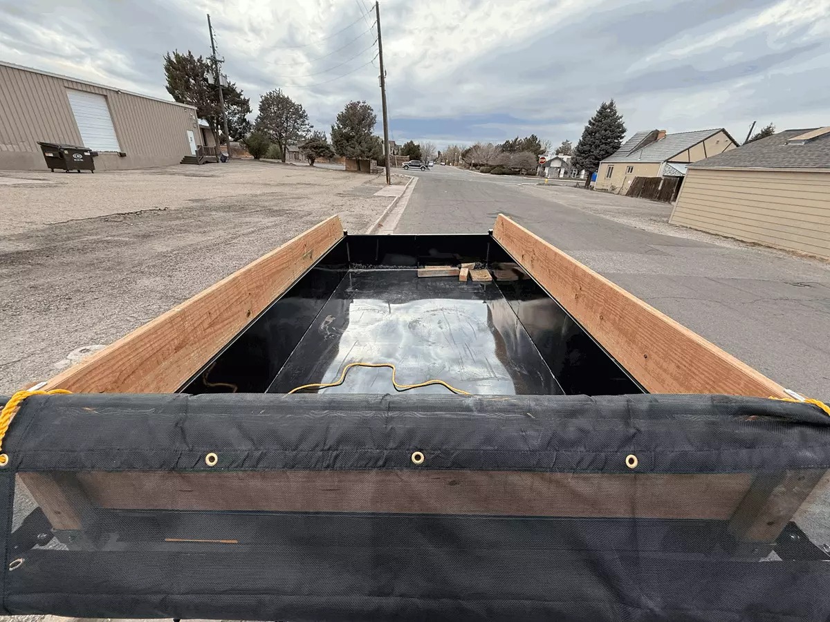 6' x 12' Dump Trailer - rear view